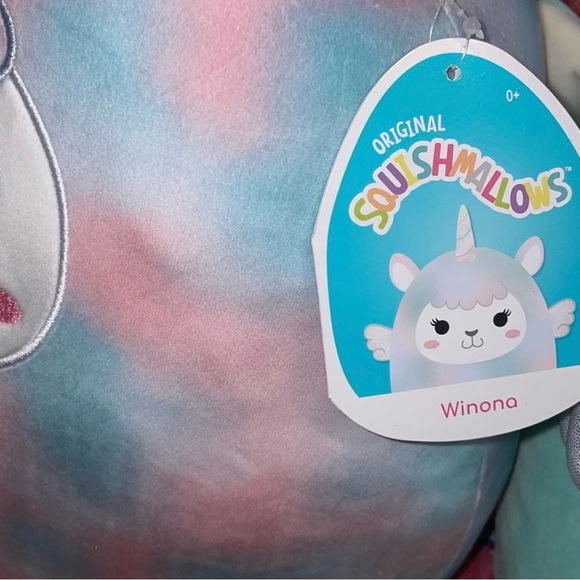 Lamb Unicorn Winona Squishmallow Tie Dye Colorful Soft Pillow - Picture 5 of 9